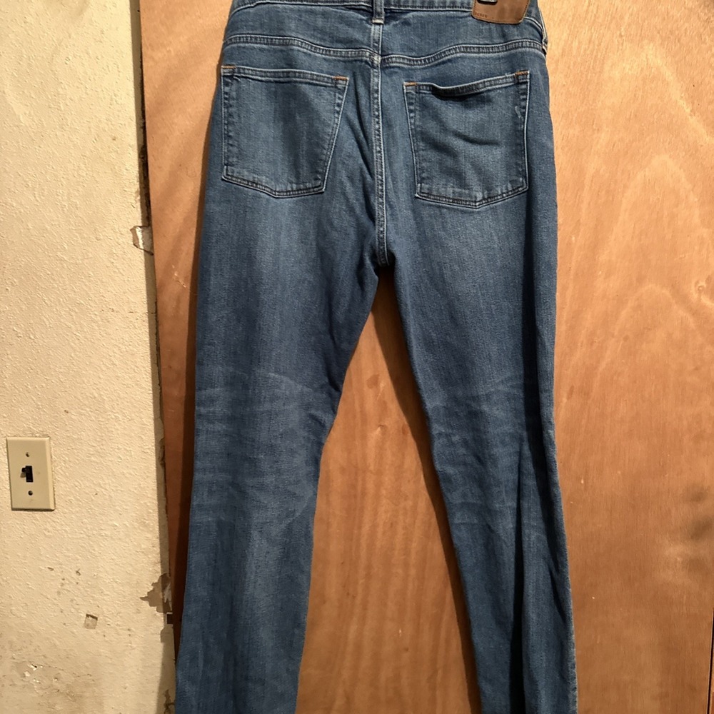 J.Crew 770 Straight Fit Stretch Jeans Mens 34x32 Kurabo Japanese Denim Med Wash